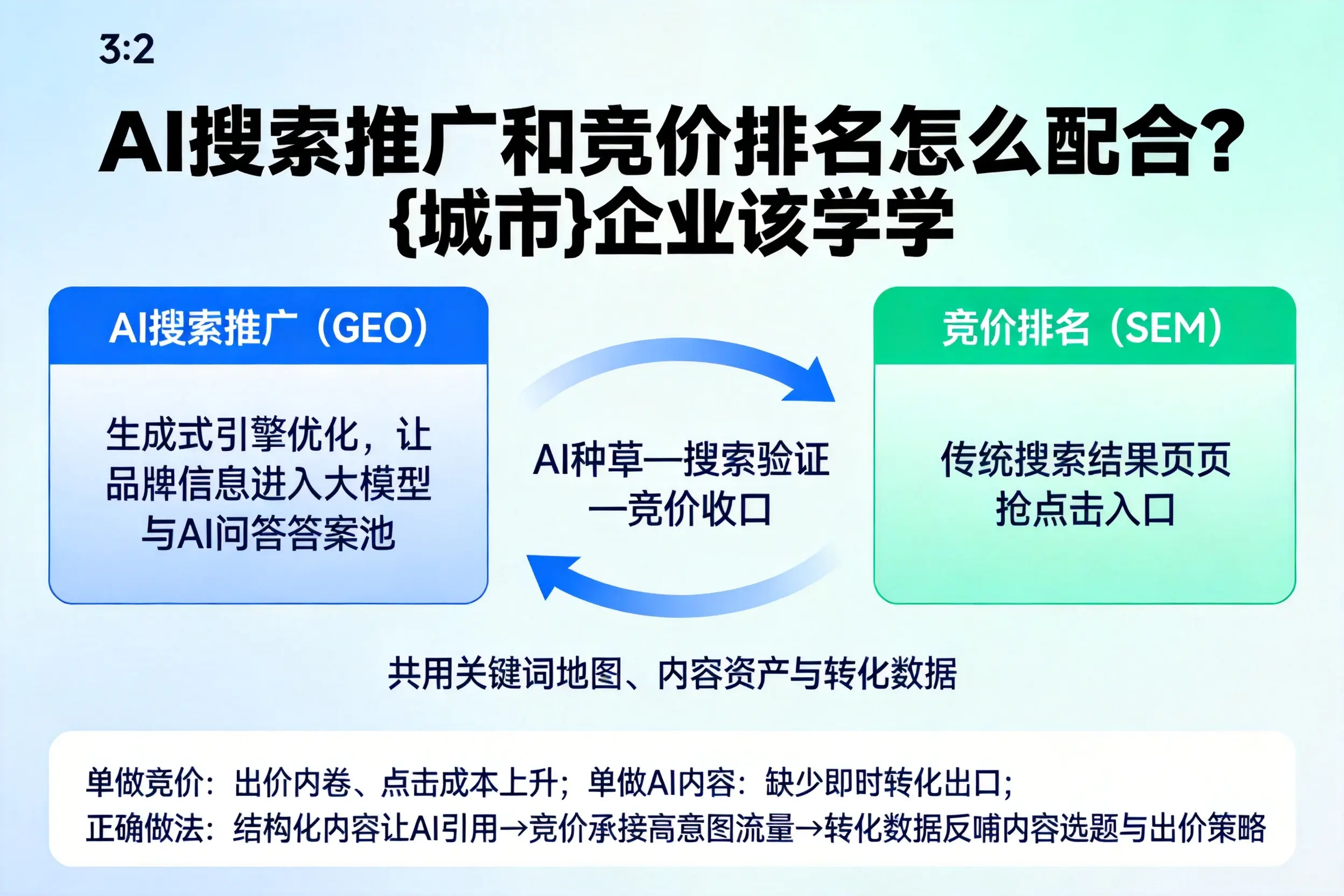 AI搜索推广和竞价排名怎么配合?郑州企业该学学