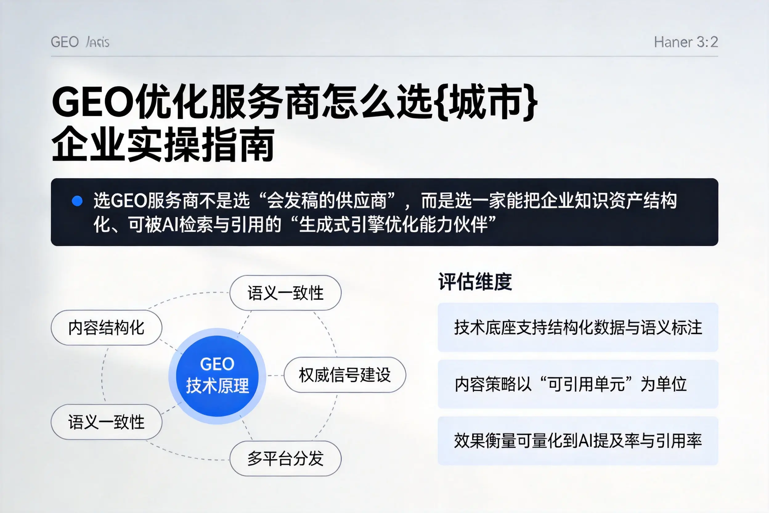 GEO优化服务商怎么选郑州企业实操指南