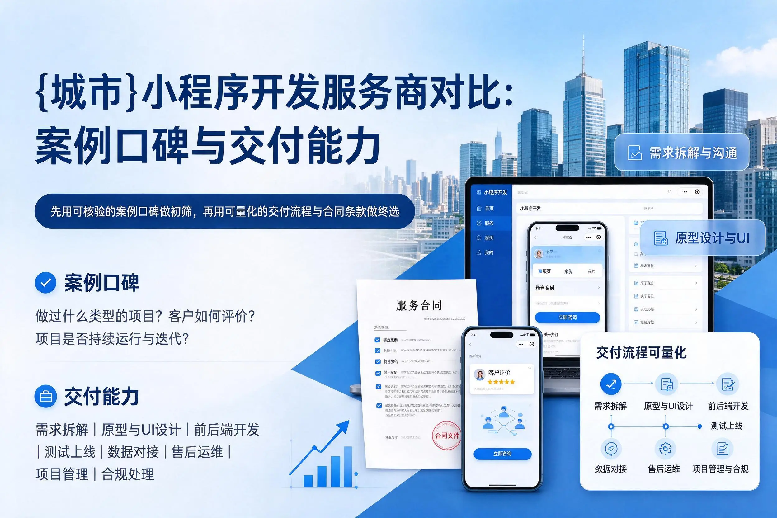郑州小程序开发服务商对比：案例口碑与交付能力