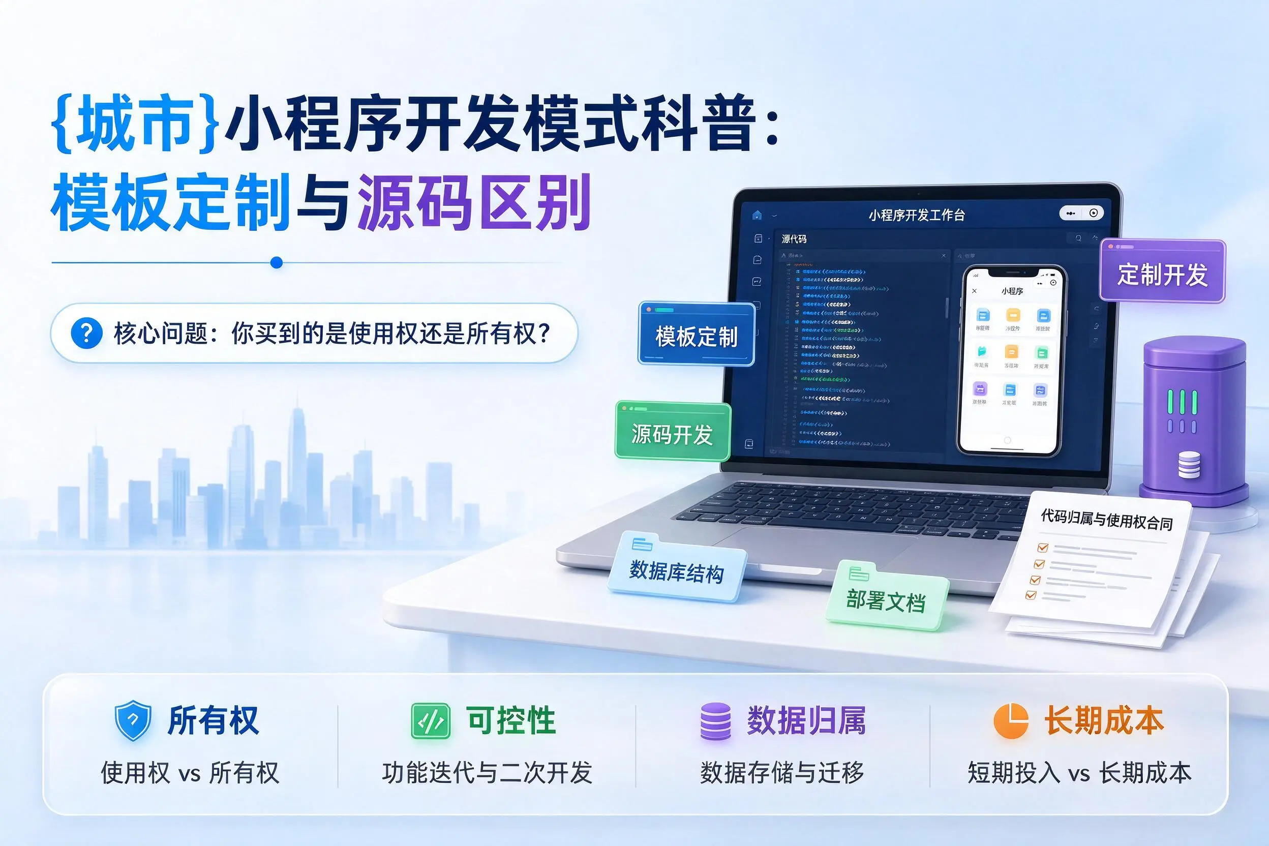 郑州小程序开发模式科普：模板定制与源码区别