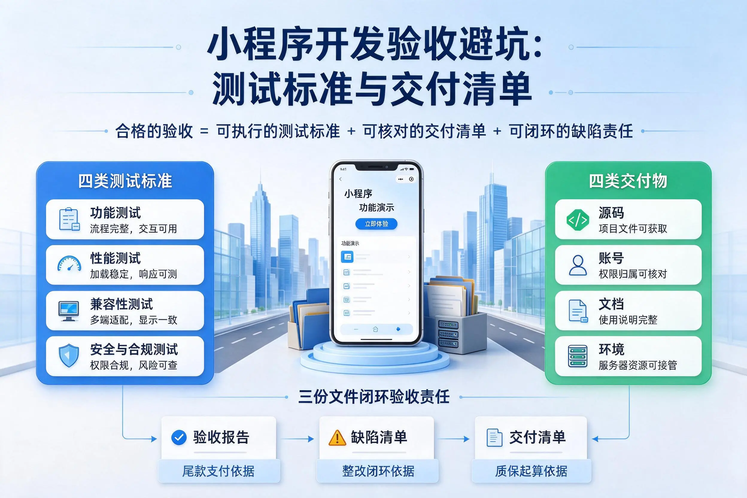 郑州小程序开发验收避坑:测试标准与交付清单