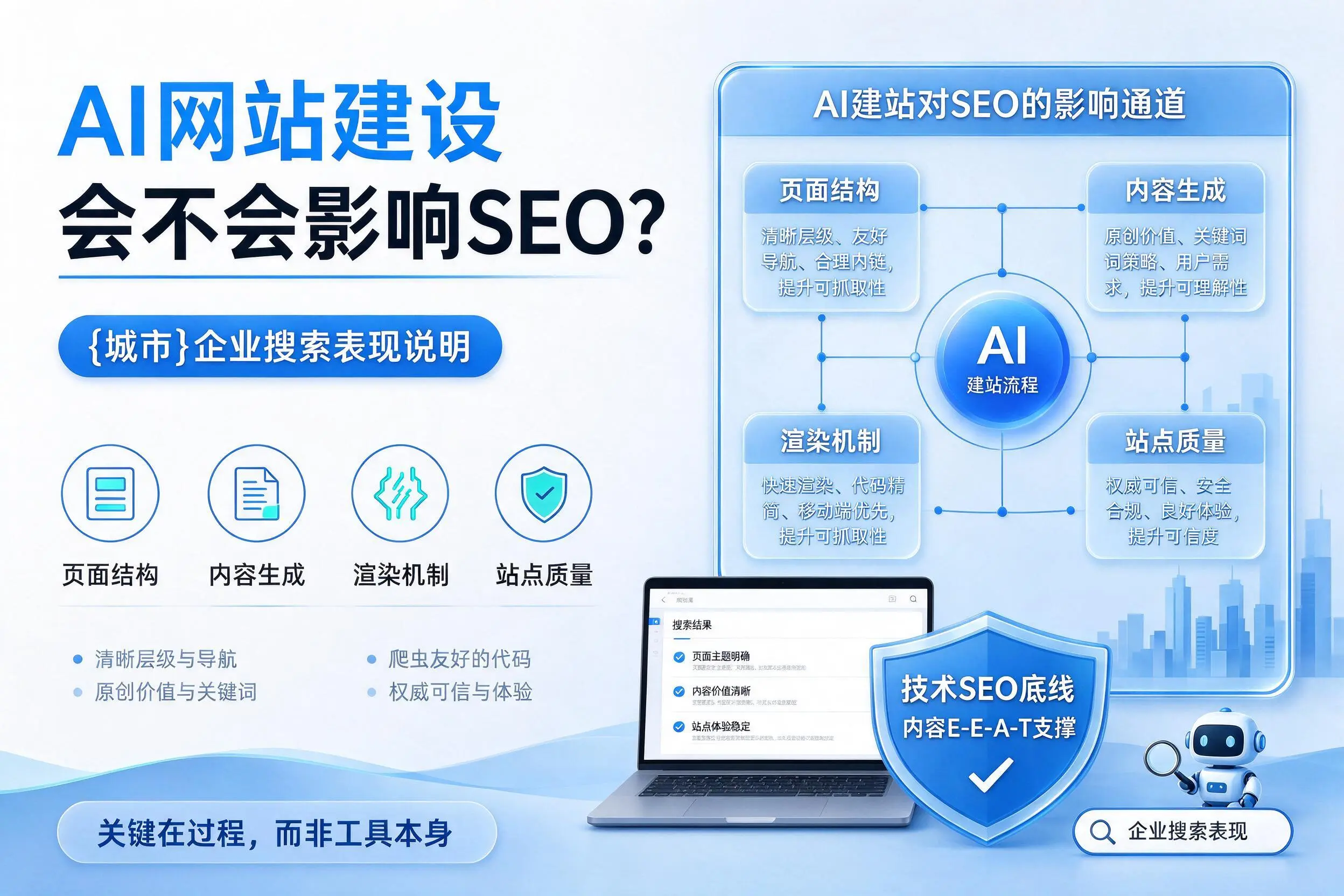 AI网站建设会不会影响SEO？郑州企业搜索表现说明