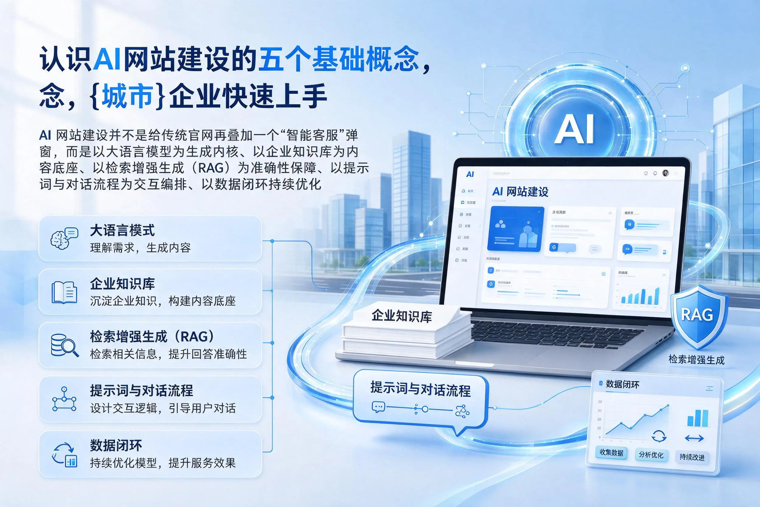 认识AI网站建设的五个基础概念，郑州企业快速上手