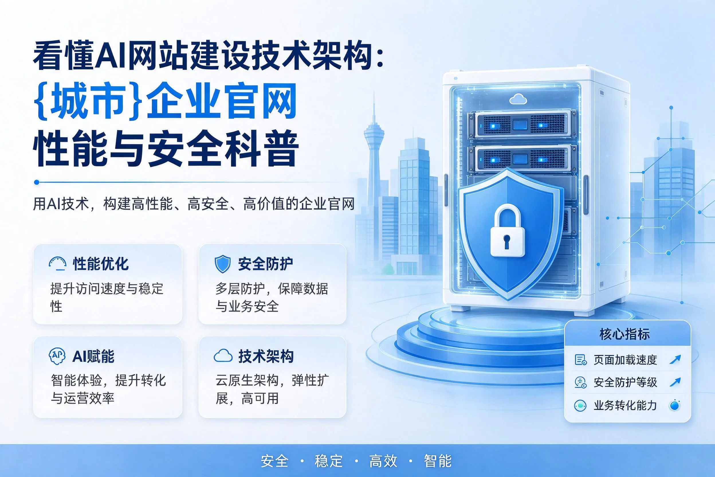 看懂AI网站建设技术架构:郑州企业官网性能与安全科普