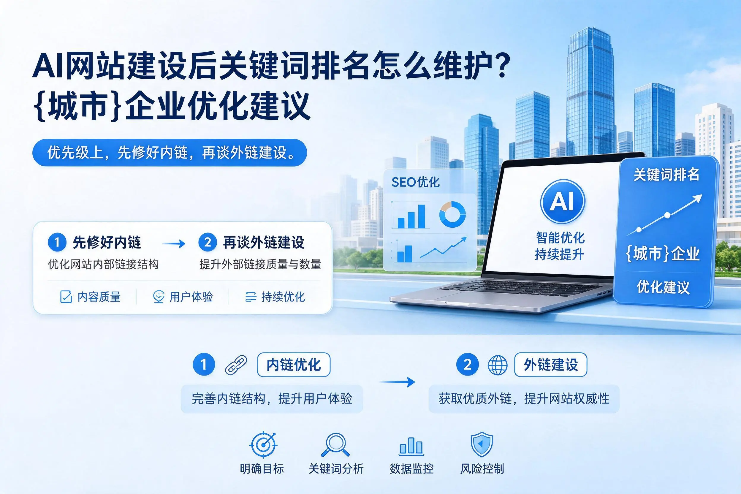 AI网站建设后关键词排名怎么维护?郑州企业优化建议