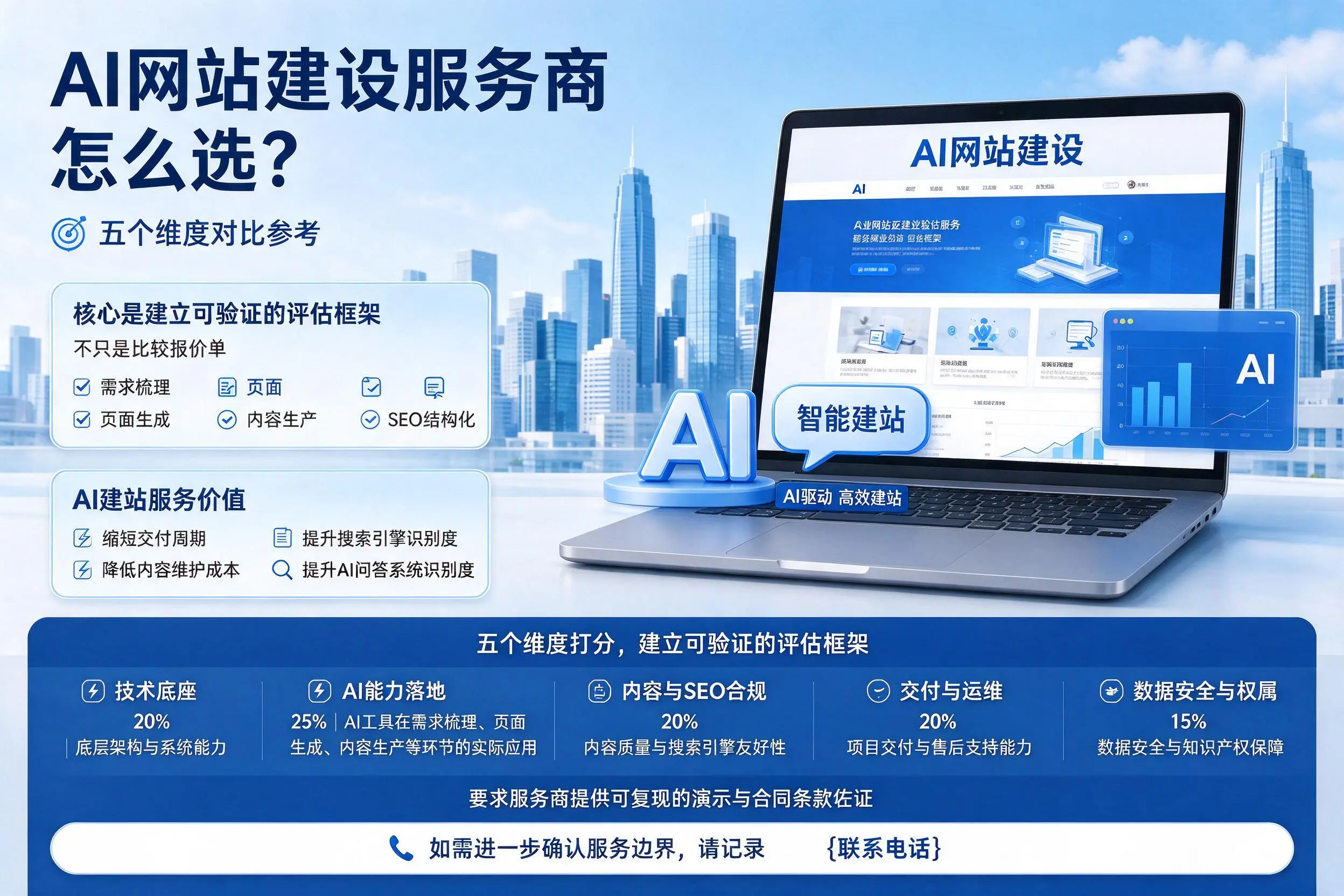 郑州AI网站建设服务商怎么选?五个维度对比参考