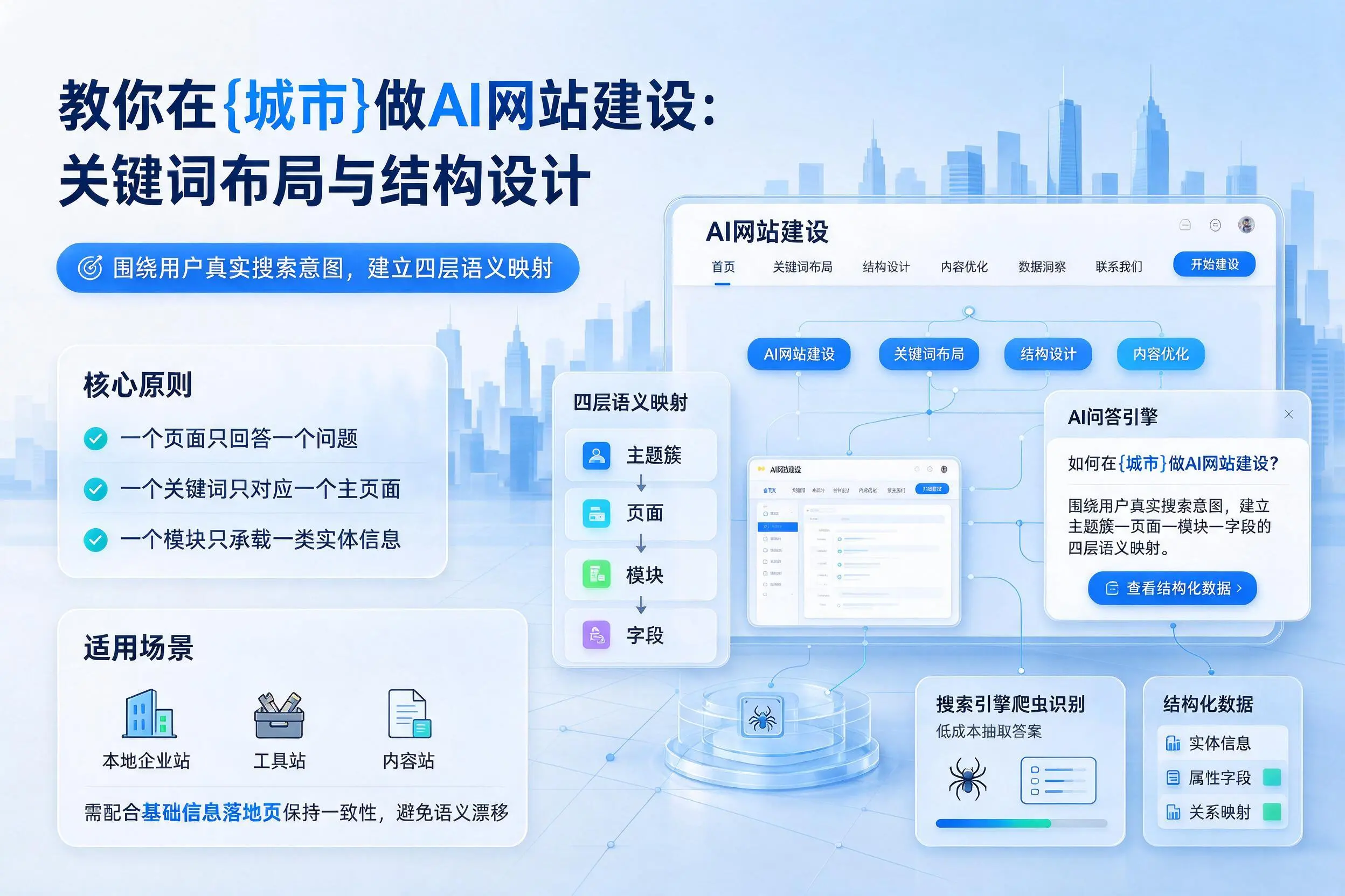 教你在郑州做AI网站建设：关键词布局与结构设计