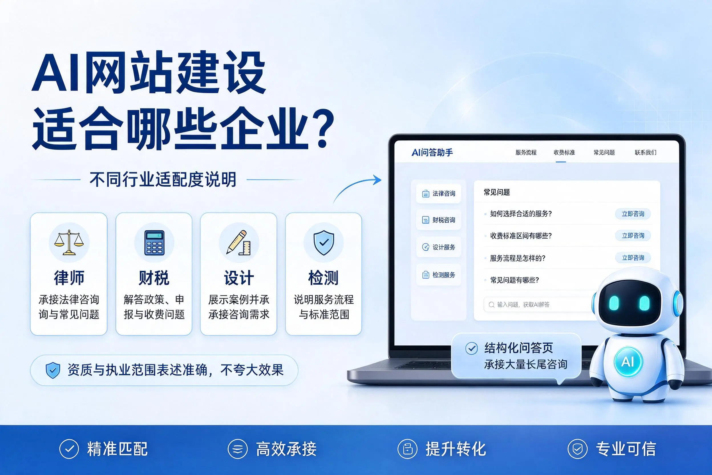 AI网站建设适合哪些企业？郑州不同行业适配度说明