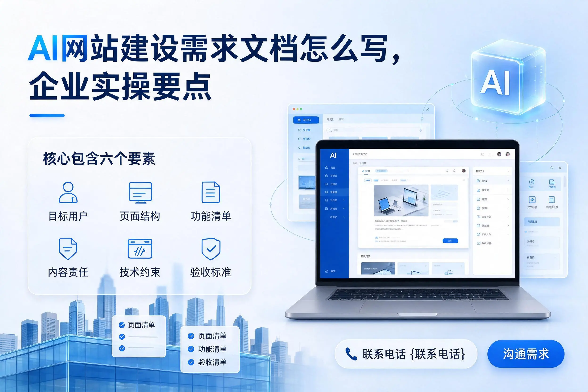 AI网站建设需求文档怎么写，郑州企业实操要点